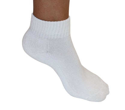 Socks 1/4 crew bamboo viscose ankle sock white by Spun Bamboo on Tampa Home & Garden Store
