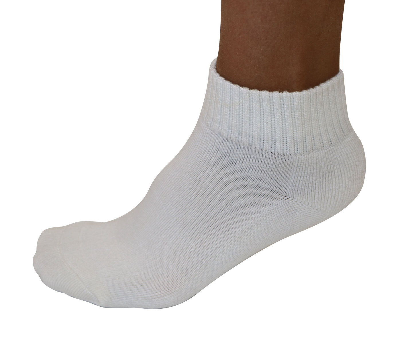 Socks white 1/4 crew bamboo viscose by Spun Bamboo on Tampa Home & Garden Store