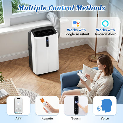 Portable AC 14000 BTU DirectDeals, white, app & voice control, 47 dB for rooms 750 sq ft on Tampa Home & Garden Store