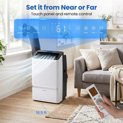 14000 BTU Portable AC With WiFi and Dehumidifier