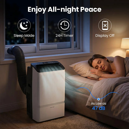 14000 BTU Portable AC With WiFi and Dehumidifier
