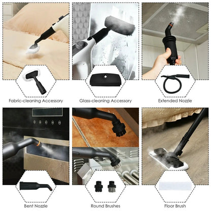 Powerful Handheld Steam Cleaner 1400W With Kit
