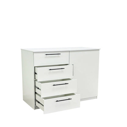 Robin Gentleman’s Chest white finish with extra deep storage by HouseOfZazla, 4-drawer chest on Tampa Home & Garden Store