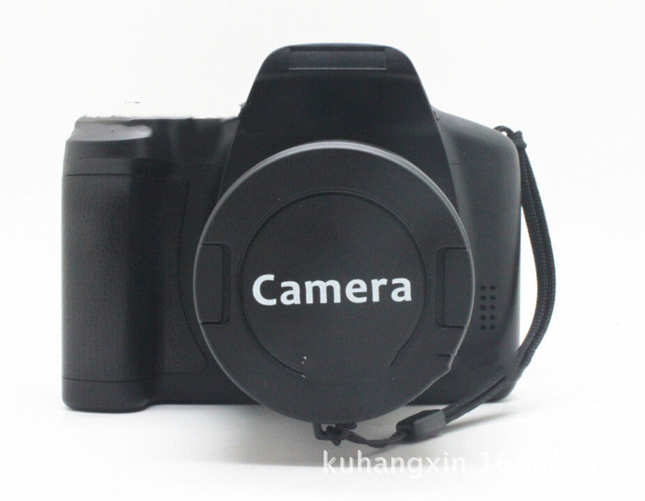 XJ05 digital video camera in black with front lens cap marked Camera on Tampa Home & Garden Store