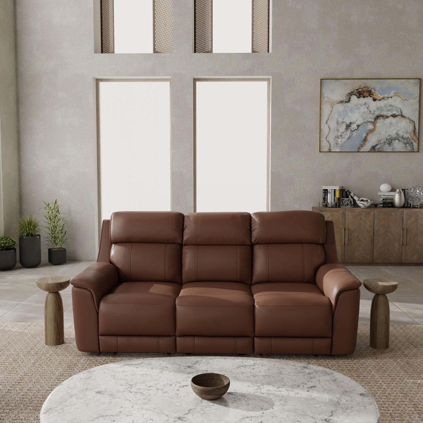 Oslo Dual Power Reclining Sofa with Chargers