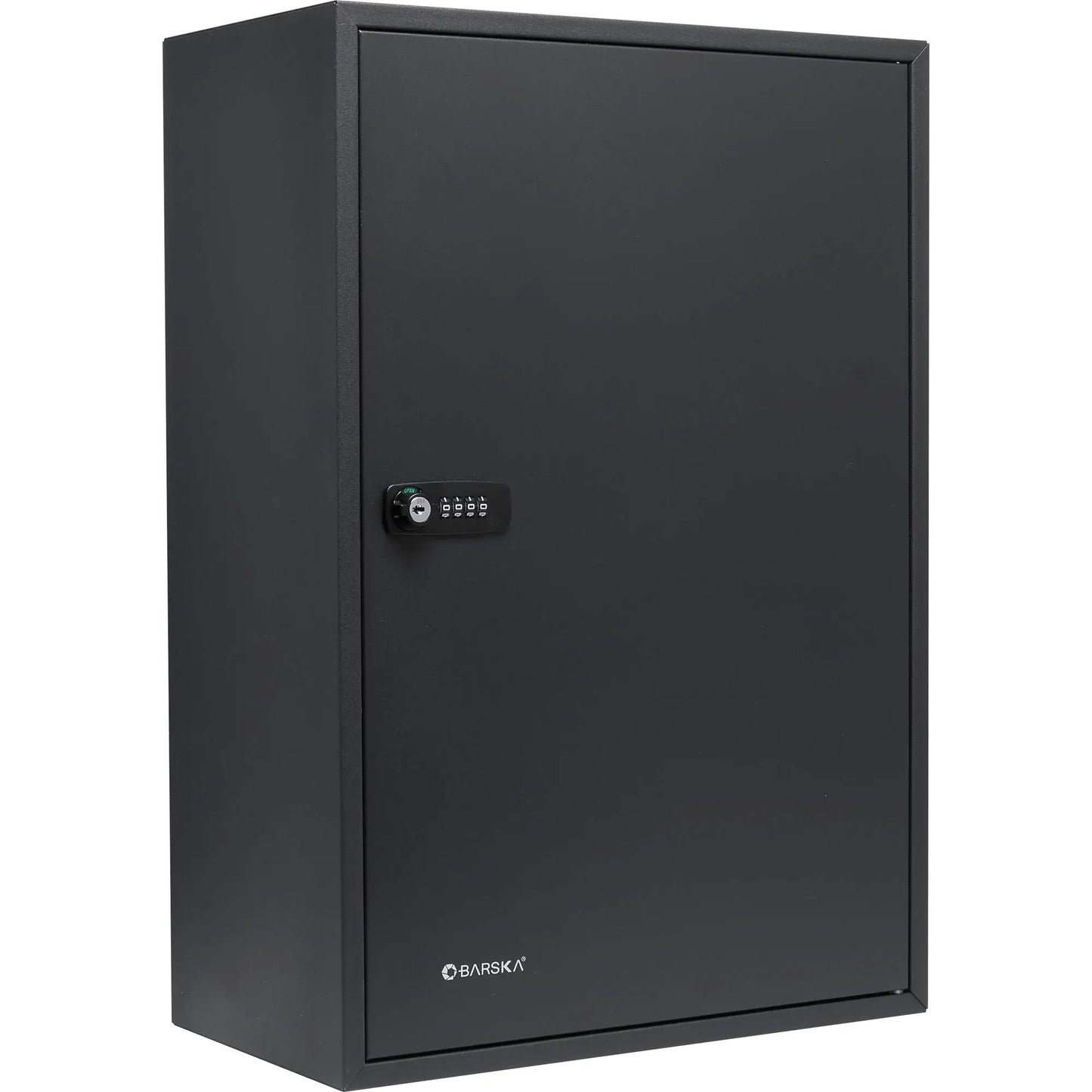 Black adjustable key cabinet with combination lock, wall-mount storage by BARSKA on Tampa Home & Garden Store