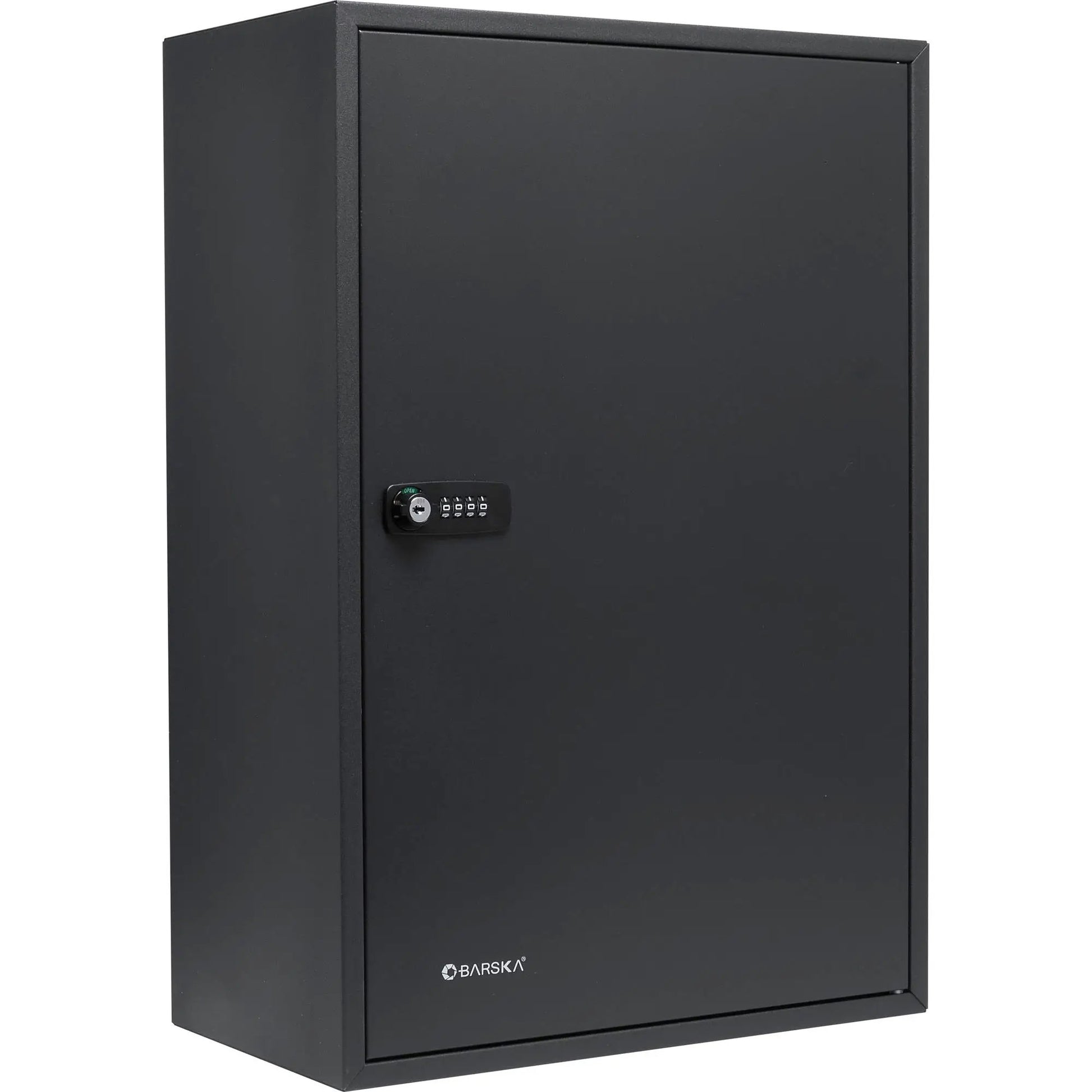 Black adjustable key cabinet with combination lock, wall-mount storage by BARSKA on Tampa Home & Garden Store