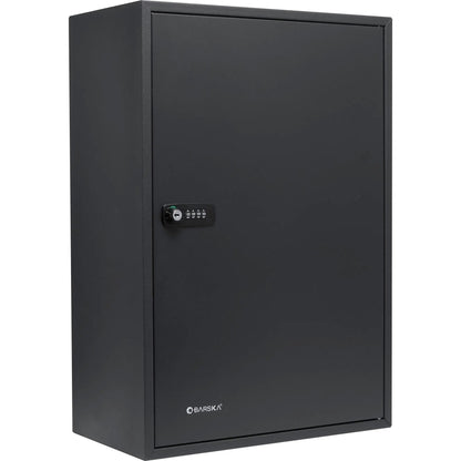 Black adjustable key cabinet with combination lock, wall-mount storage by BARSKA on Tampa Home & Garden Store