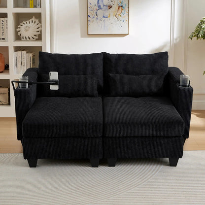 Convertible Chaise Lounge Chair With USB Ports