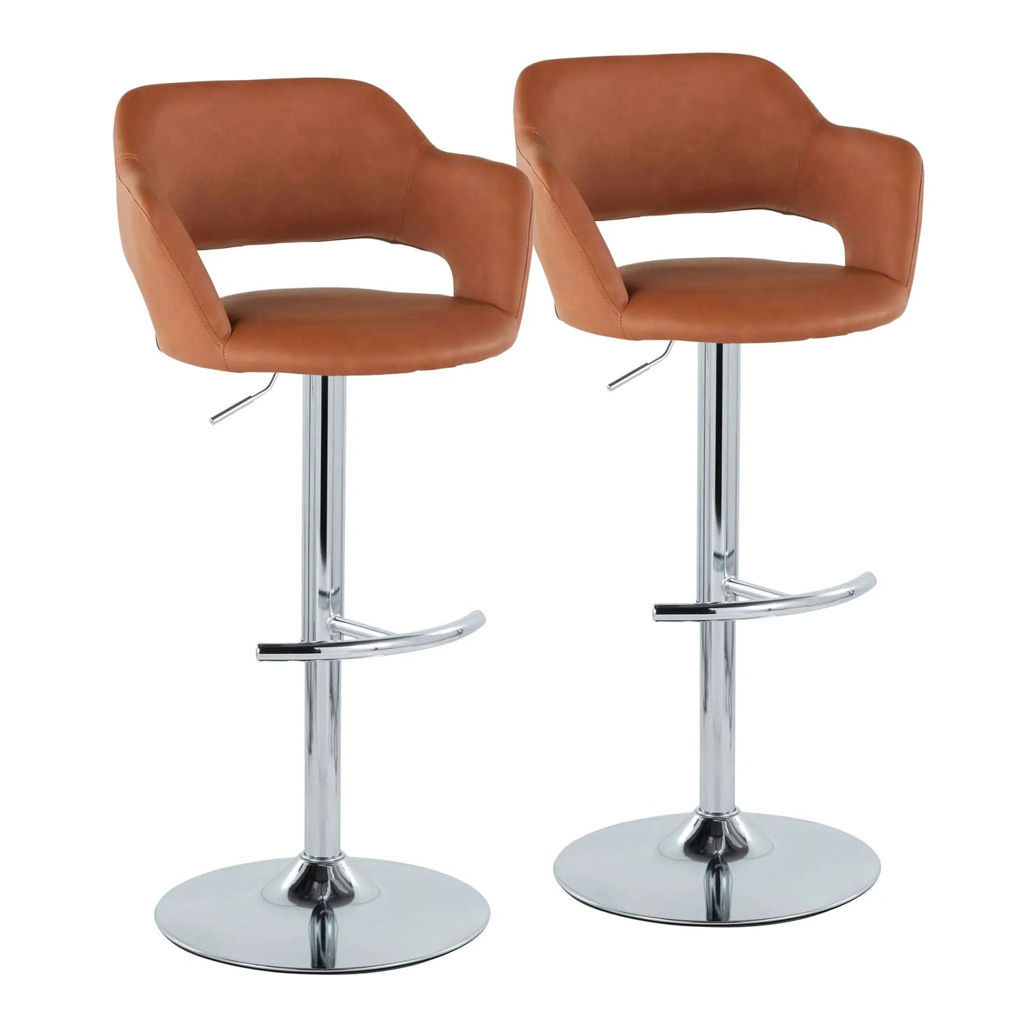 Margarite Contemporary Adjustable Barstool Swivel