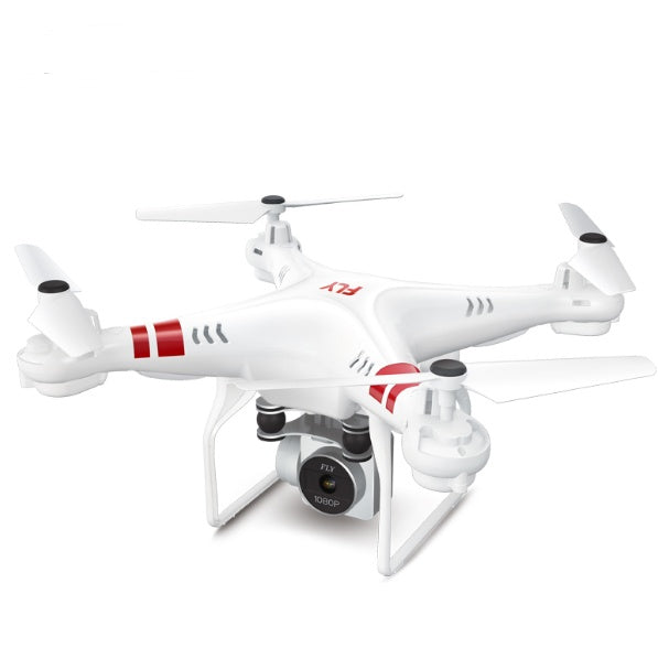 X52 RC drone white quadcopter with red stripes and 1080P camera toy glider on Tampa Home & Garden Store