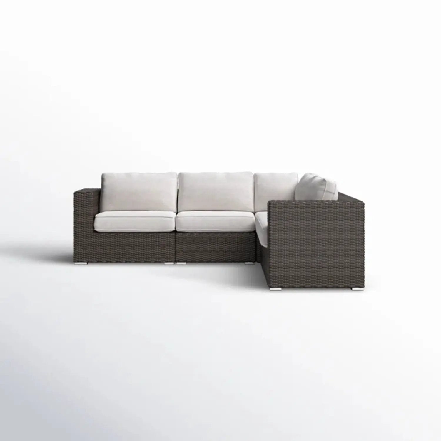 Luxurious Wicker Patio Sectional with Sunbrella cushions by Unique Piece Furniture on Tampa Home & Garden Store