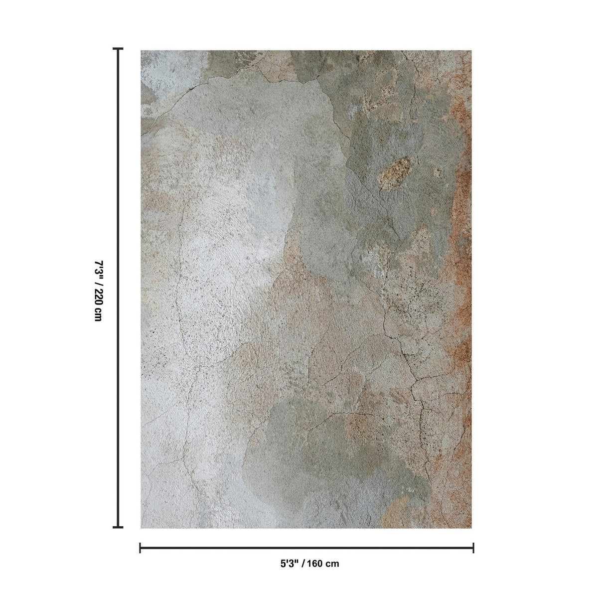 Modern And Artistic Polyester Area Rug by HouseOfZazla with gray stone texture on Tampa Home & Garden Store