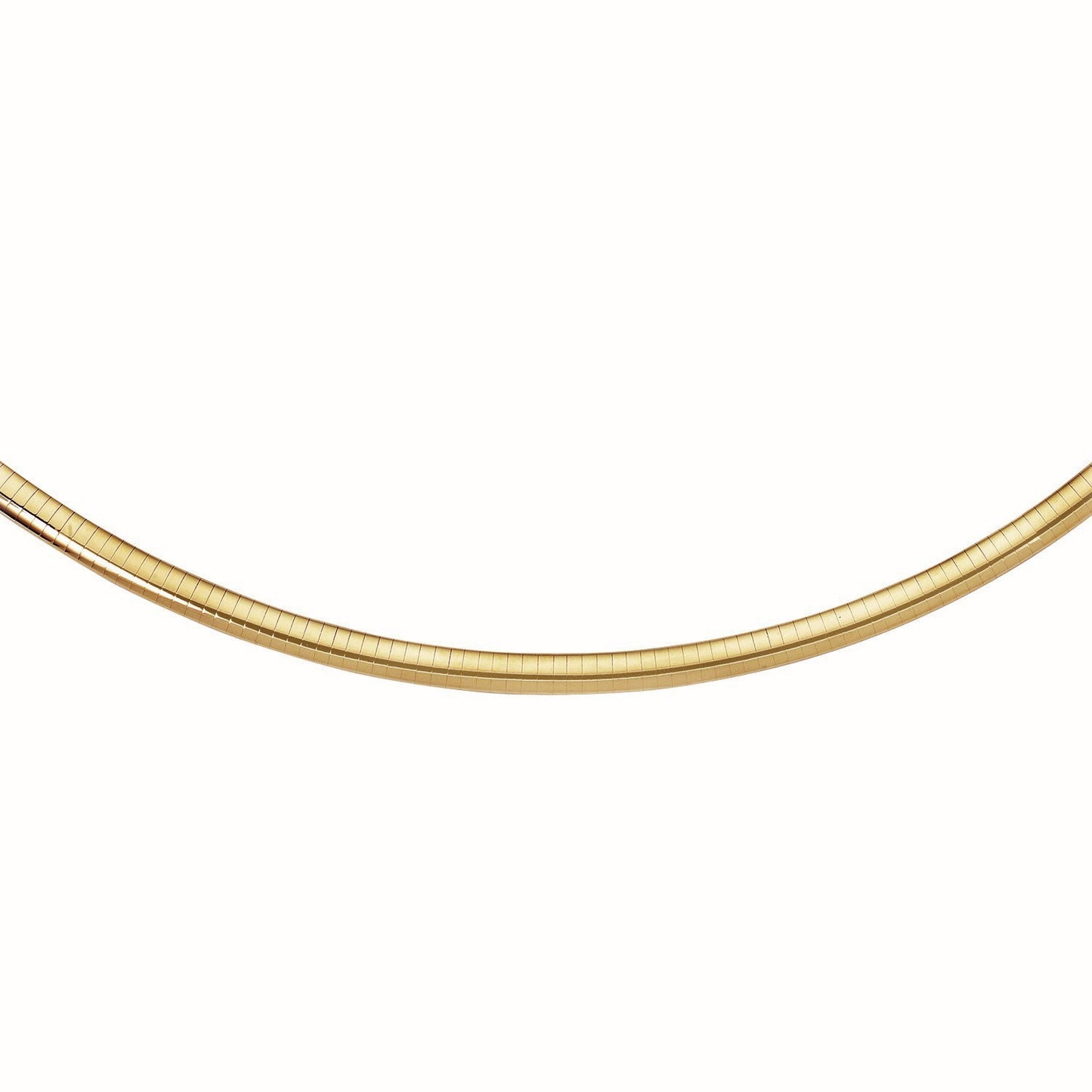 14k yellow gold omega-style chain necklace, 6 mm, Bids.com on Tampa Home & Garden Store