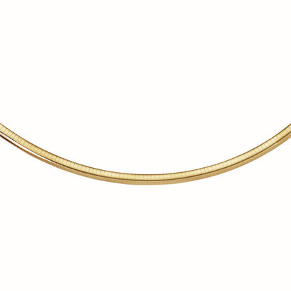 14k yellow gold omega-style chain necklace, 6 mm, Bids.com on Tampa Home & Garden Store