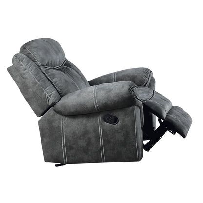 Zubaida Two Tone Glider Recliner gray-tone upholstery on Tampa Home & Garden Store