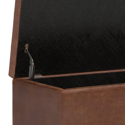 Cosmopolitan Upholstered Storage Ottoman Bench
