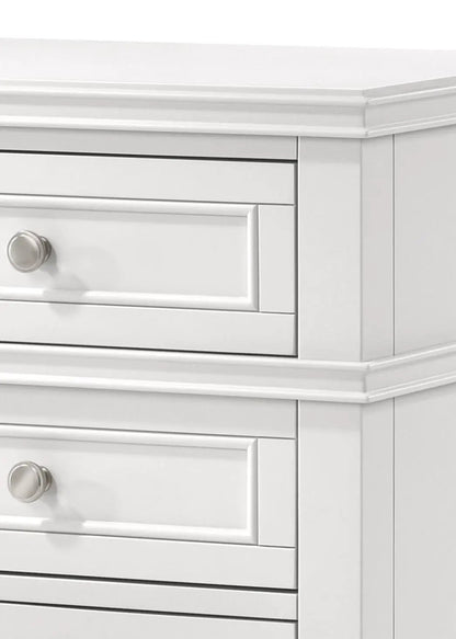 Three Drawer Nightstand with USB Charging Port