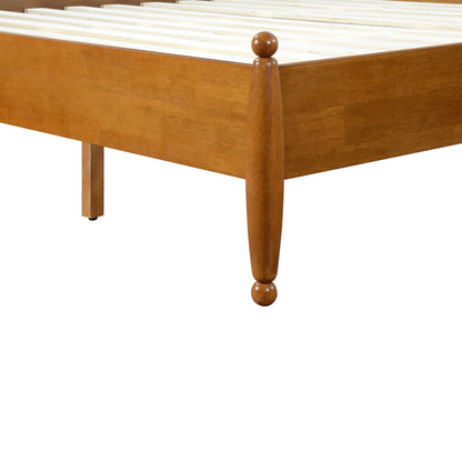 Queen size solid wood platform bed frame classic transitional style HouseOfZazla on Tampa Home & Garden Store