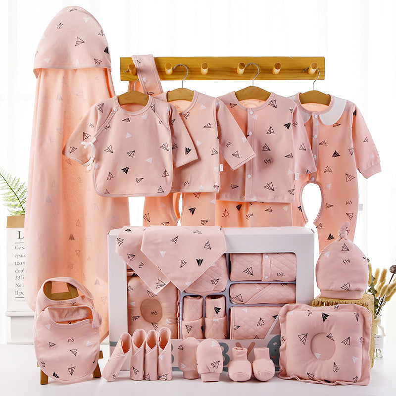 Baby cotton clothes gift box set blush pink with paper plane pattern, Sell My Stuff on Tampa Home & Garden Store