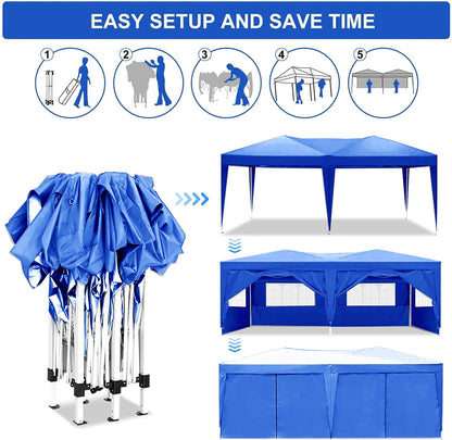 10x20 Ez Pop Up Canopy for Outdoor Parties