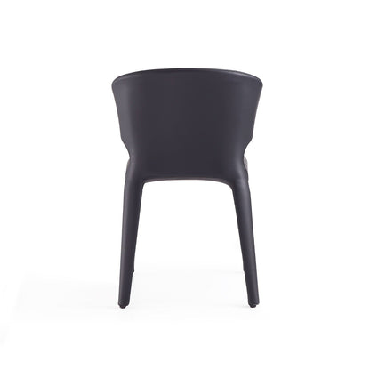 Conrad Dining Chair set of 2 in dark charcoal with metal frame on Tampa Home & Garden Store