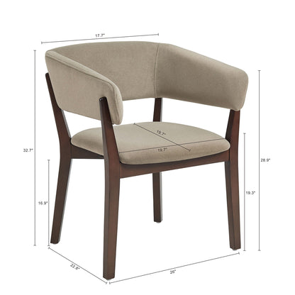 Blake Solid Beech Wood Modern Dining Armchair