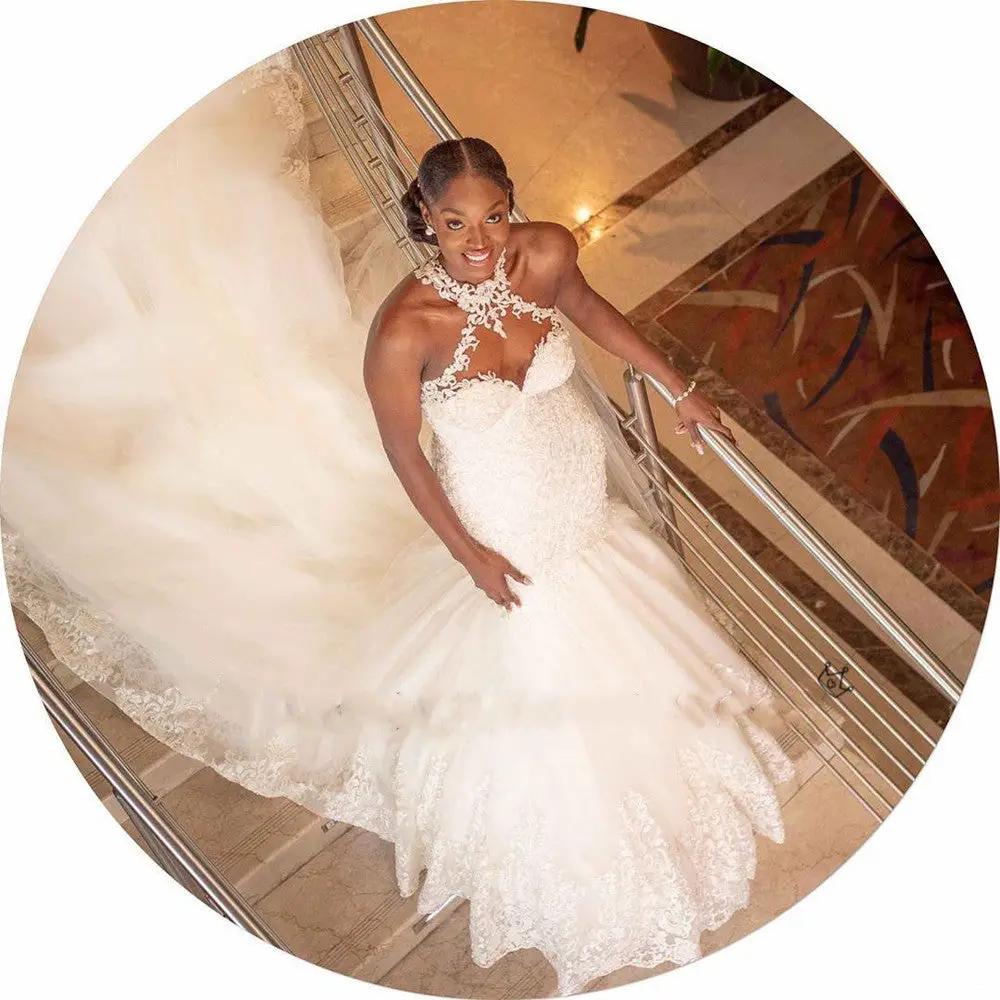 Vintage lace beaded mermaid wedding dress with sheer neckline by FLIPSTYLEZLLC on Tampa Home & Garden Store