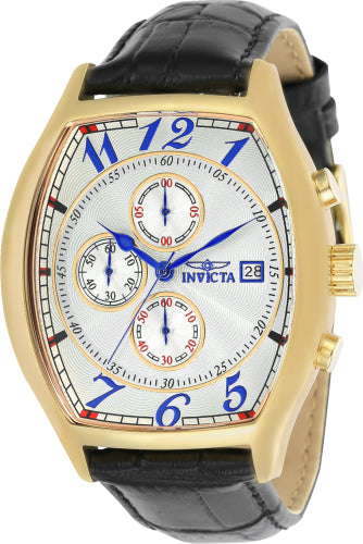 Invicta women's Specialty watch with gold-tone case and black leather strap on Tampa Home & Garden Store