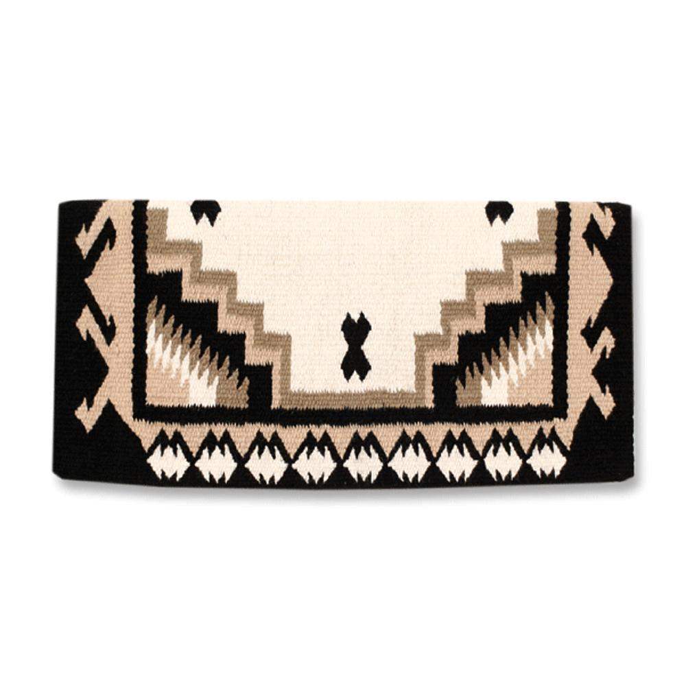 1438-4 Mayatex Haymaker Wool Blanket-38x34 BLACK CREAM SAND - Tampa Home & Garden Store