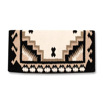 1438-4 Mayatex Haymaker Wool Blanket-38x34 BLACK CREAM SAND - Tampa Home & Garden Store