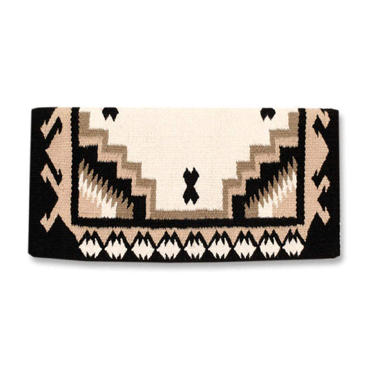1438-4 Mayatex Haymaker Wool Blanket-38x34 BLACK CREAM SAND - Tampa Home & Garden Store