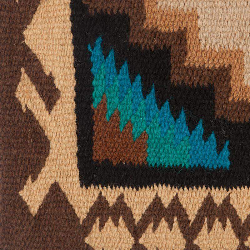 1438-4 Mayatex Haymaker Wool Blanket-38x34 BLACK CREAM SAND - Tampa Home & Garden Store