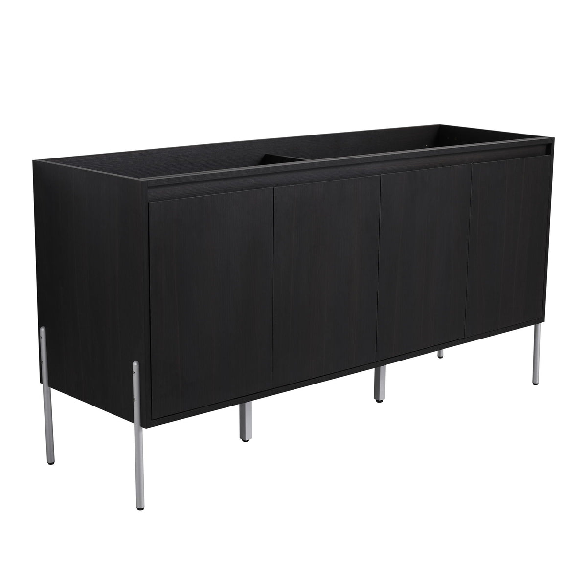 Freestanding bathroom vanity with soft-close cabinet doors in dark brown by HouseOfZazla on Tampa Home & Garden Store