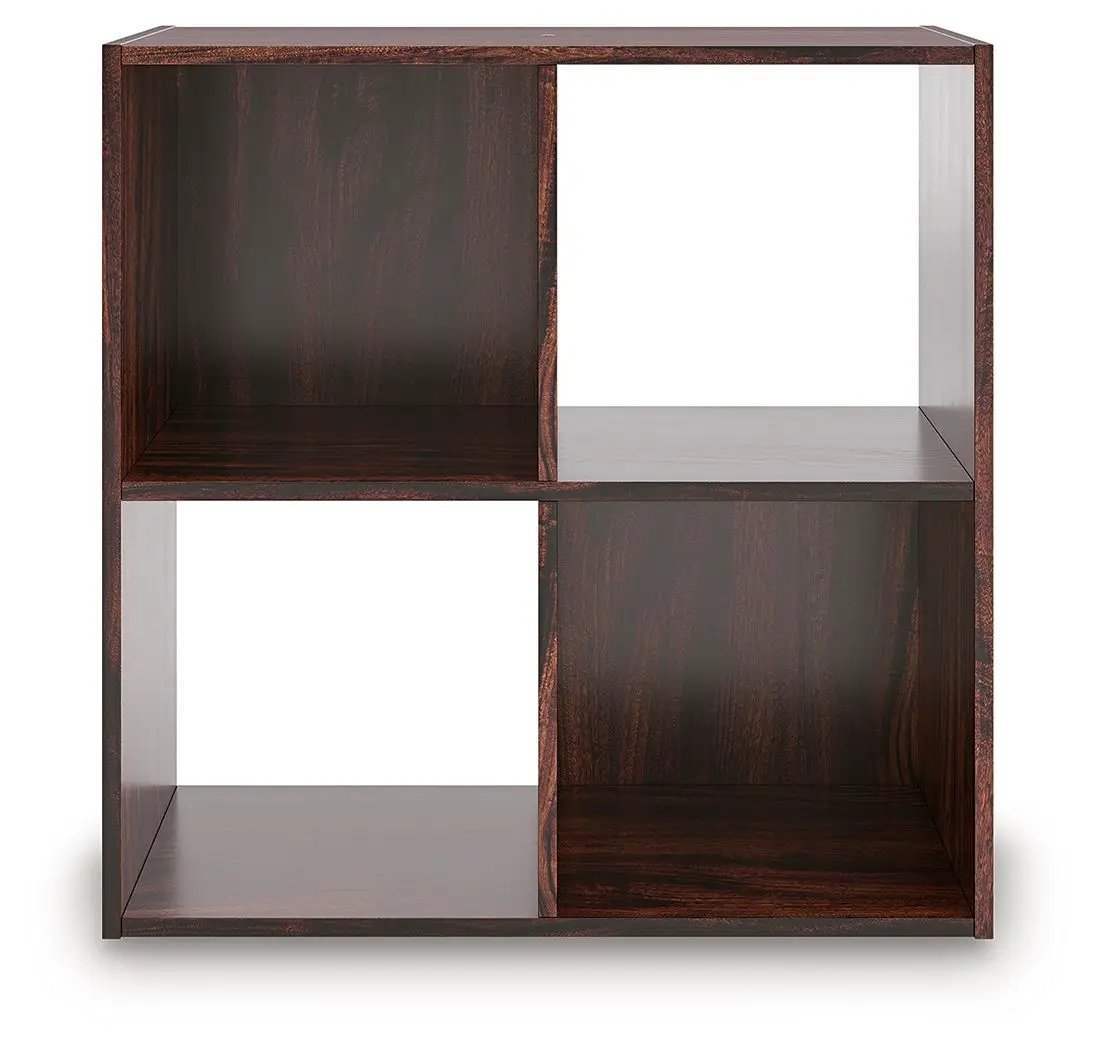 Glosmount Cube Organizer, dark wood finish, 4-cube storage on Tampa Home & Garden Store