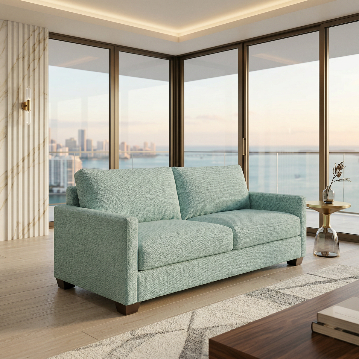 Damon Sofa Made in USA and Custom Fabric Options