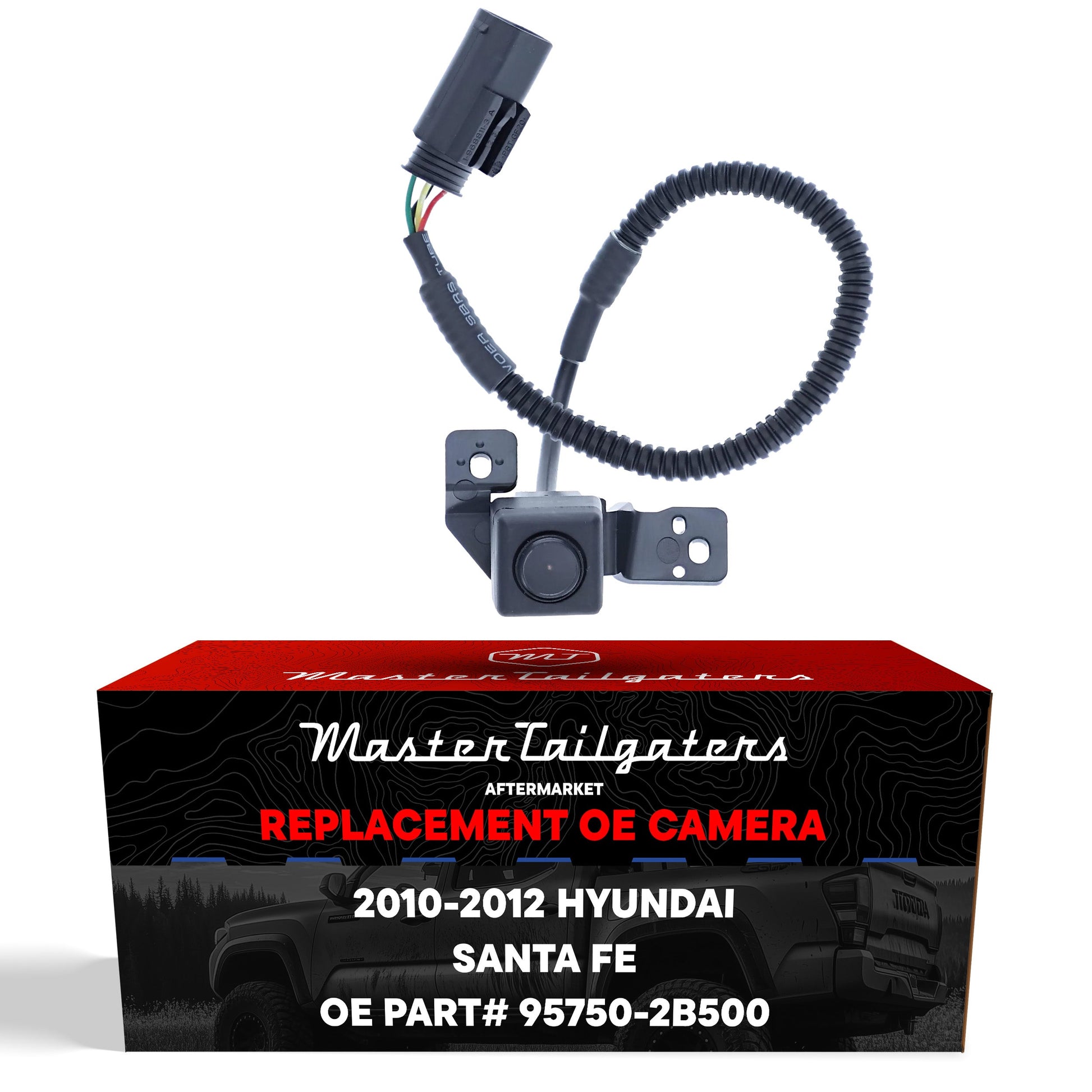 Backup camera wiring harness Hyundai Santa Fe black connector multicolor wires Master Tailgaters on Tampa Home & Garden Store