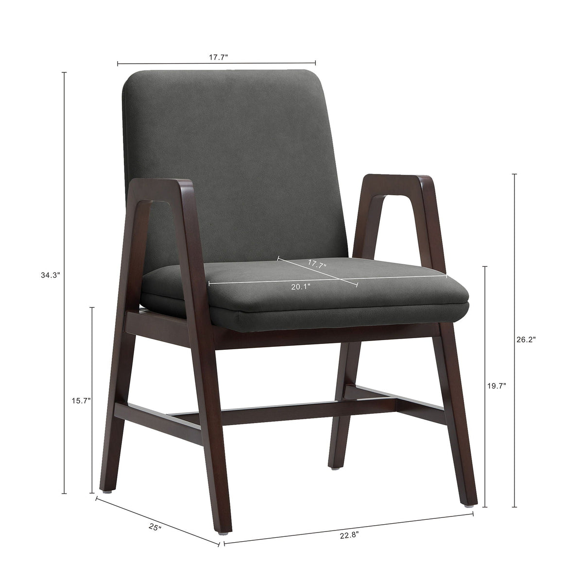 Stella Cream Armchair with Beech Wood and Cushion