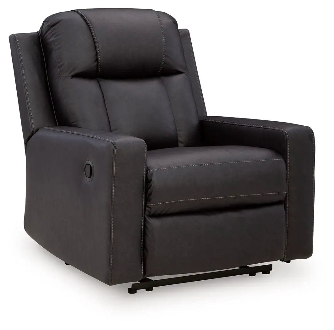 Mackmenville Zero Wall Recliner dark gray leather chair by Unique Piece Furniture on Tampa Home & Garden Store