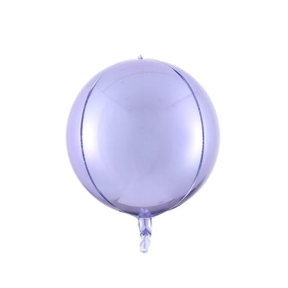Lavender metallic latex balloon with knot, single balloon for decor on Tampa Home & Garden Store