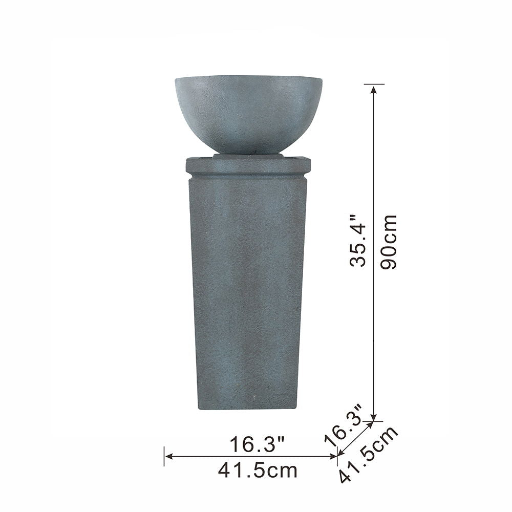 Zen Bowl Water Fountain and Relaxing Garden Decor
