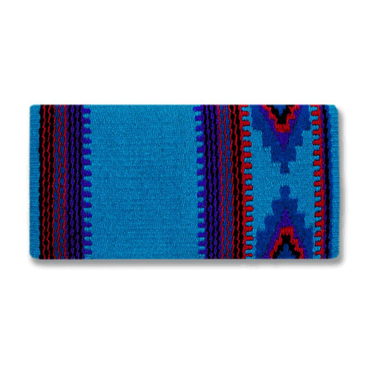 1461-1 36inx34in Firecracker Saddle Blanket TURQ BLUE - Tampa Home & Garden Store