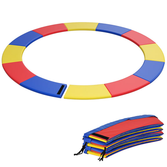 8-16 FT Trampoline Pad Replacement Safety Pad with Fixing Straps (Multicolor) - Tampa Home & Garden Store