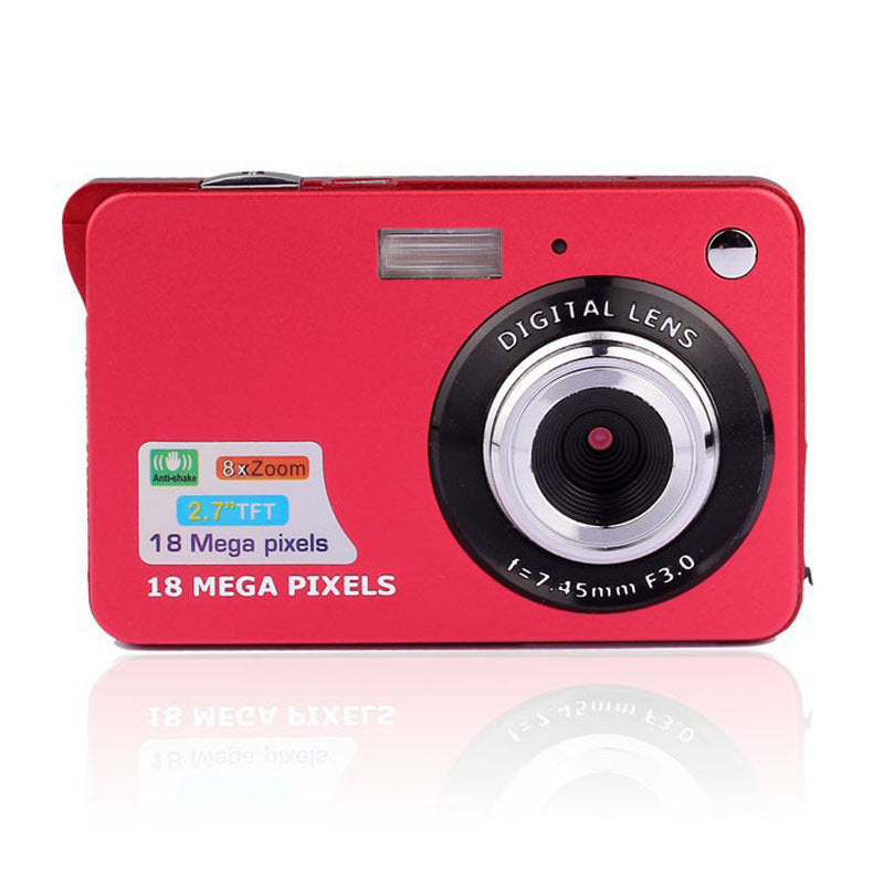 Slim Digital Camera red compact camcorder with 18 Megapixels, 8x zoom, 2.7 inch TFT display on Tampa Home & Garden Store