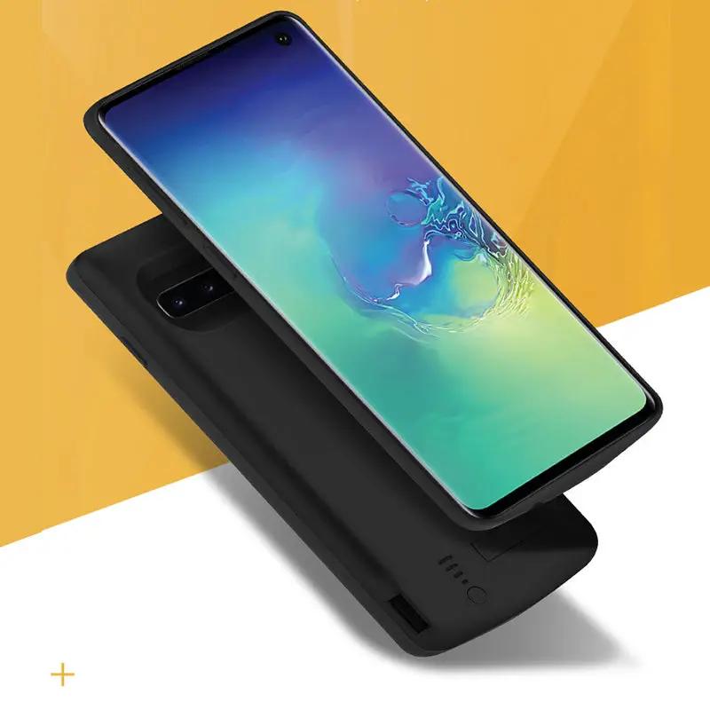 Battery Case for Samsung Galaxy S10 by FLIPSTYLEZLLC, black with USB port and LEDs on Tampa Home & Garden Store