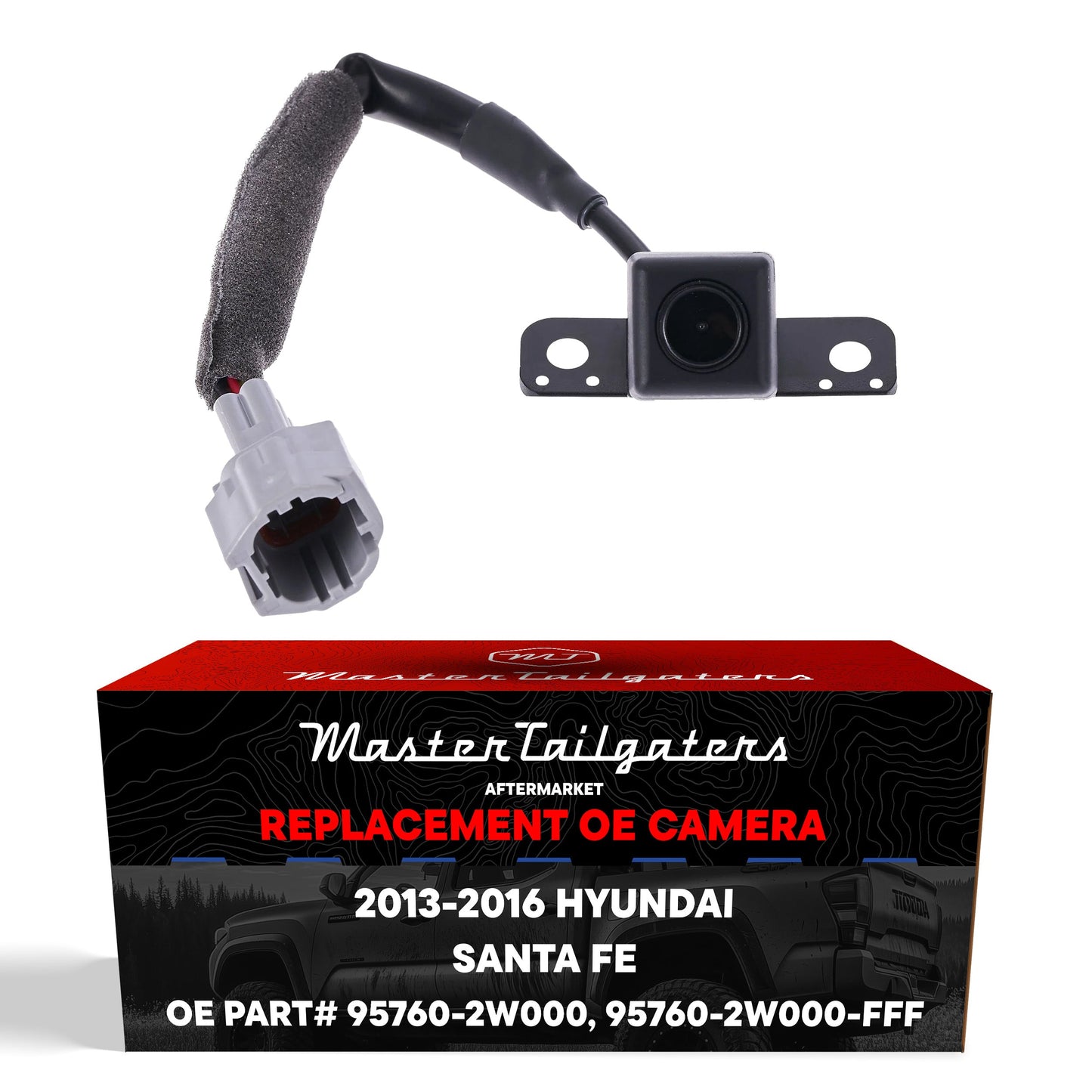 Backup camera for Hyundai Santa Fe Sport 2013-2016 OEM by Master Tailgaters with bracket on Tampa Home & Garden Store
