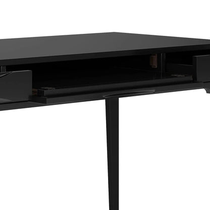 Harper desk, black writing desk with pull-out tray and metal legs by Unique Piece Furniture on Tampa Home & Garden Store