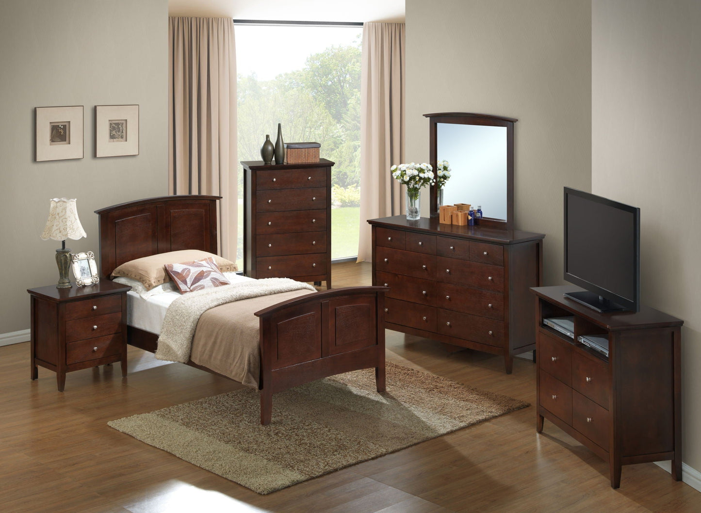 Modern Farmhouse Arch Bed With Real Veneers