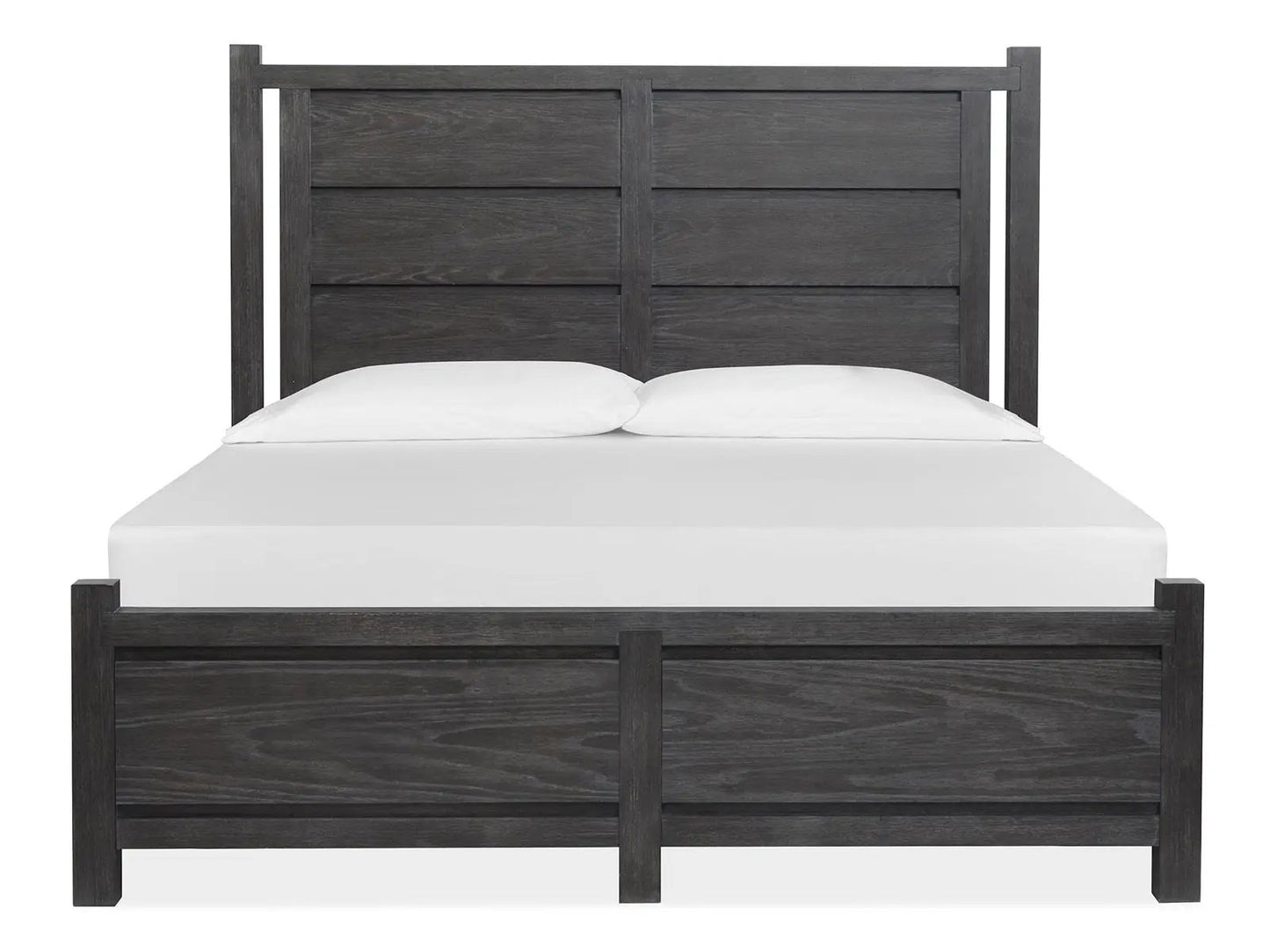 Plum Creek Panel Bed dark charcoal wood by Unique Piece Furniture on Tampa Home & Garden Store