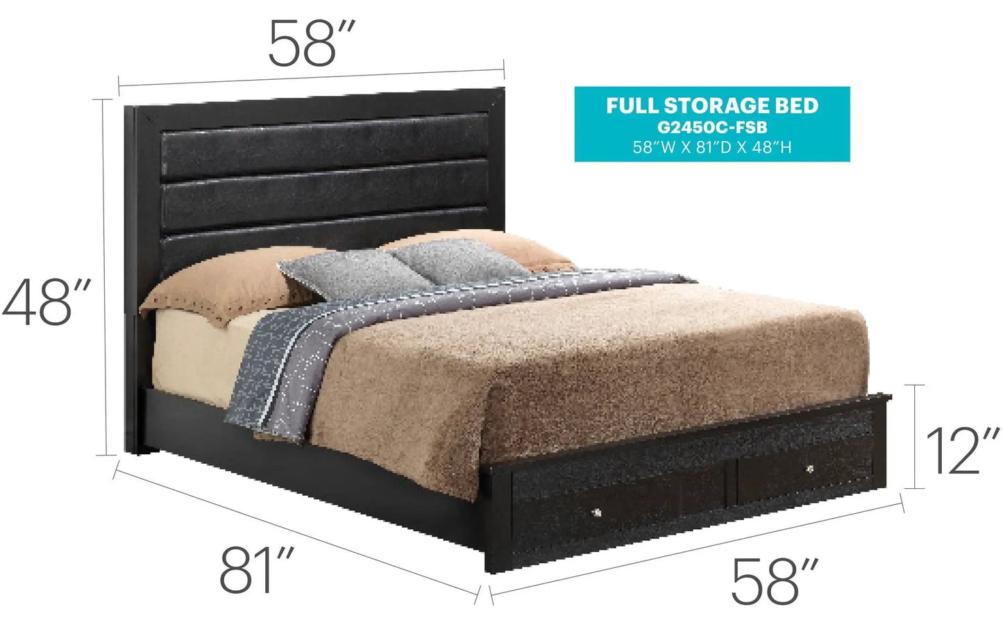 Elegant Storage Bed for Cozy Bedroom Spaces
